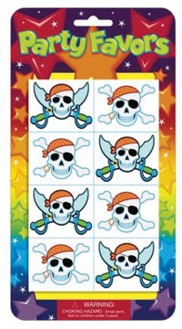 Unbranded Party Favour: 8 Party Pirate Tattoo