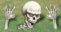 Partyware: Cemetery Terror Sidewalk Sign
