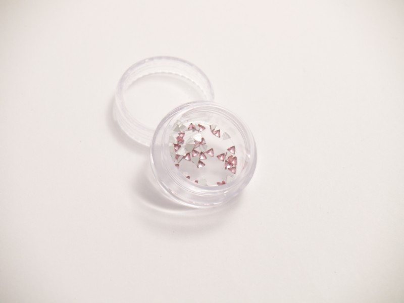 Unbranded Passion Pink Triangle Crystals