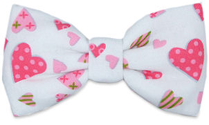 Unbranded Pastel Love Hearts Bow Tie
