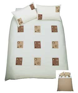 Unbranded Patchwork Mocha Duvet Set - Single