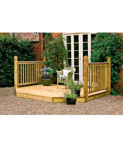 Unbranded Patio Extension without Handrail 8x10 ft