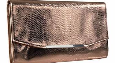 Unbranded Patrizia Dini Metallic Look Clutch Bag