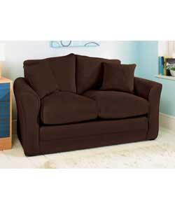 Foam fold-out sofabed with reversible back cushions.100% cotton covers.Complete with 2 scatter