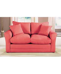 Paula foam fold out sofabed with reversible back cushions. Suitable for occasional use as a sofa or