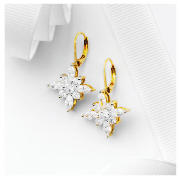 Unbranded Pave Spring Blossom Earrings