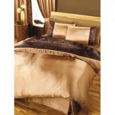 Unbranded Paveena Chocolate Bumper King Size Duvet Set