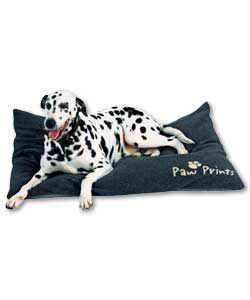 Paw Prints; Anti-Bacterial Large Dog Bed