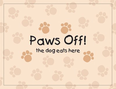 Paws Off! Mat