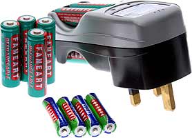 # PC10 Charger Kit with 8 x AA 2000mAh Ni-Mh Batteries - VERY FINAL STOCKS ! Camera Accessorie