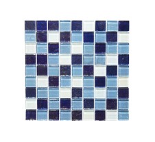 Unbranded Pearlescent Blue/White Mosaic