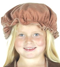 Unbranded Peasant Girl Tan Mop Cap (Childs)