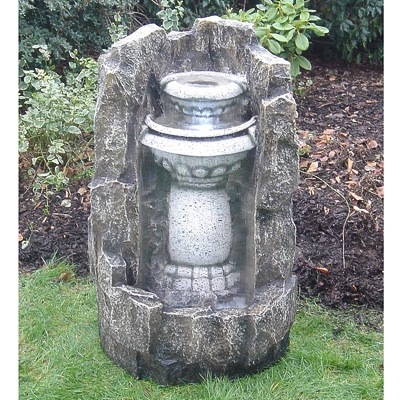 Unbranded Pedestal On Rock Surround Water Feature