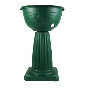 Unbranded Pedestal Planter Green 40cm