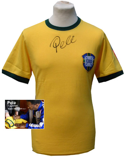 Unbranded Pelandeacute; and#8211; Special Edition signed Brazil shirt