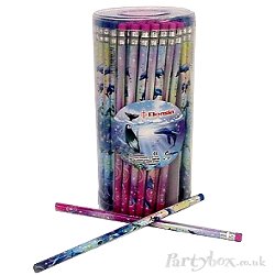 Pencil - Dolphin and Whale design - Rubber top