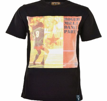Unbranded Pennarello - LPFC: Roger Milla T-Shirt - Black