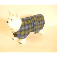 Unbranded Pennine Dog Coat Tartan Navy