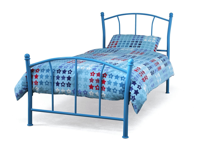 Unbranded Penny Blue Single Bedstead
