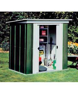 Unbranded Pent Metal Garden Shed - 10 x 4ft