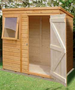Pent Wooden Shed 6x4