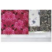 Unbranded Peony Printed Blackout Roller Blind 60cm,