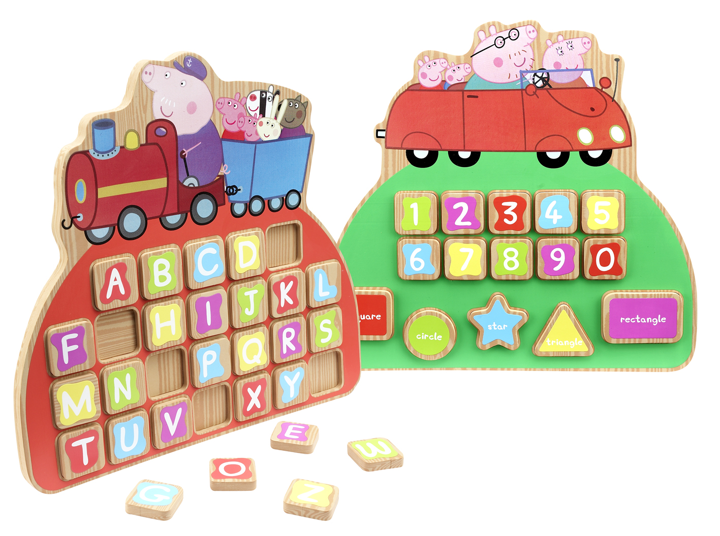 Unbranded Peppa` 1-2-3 Shapes / Alphabet (2 Asst)