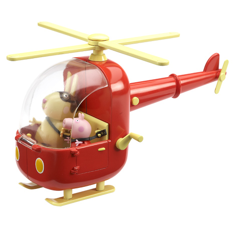 Go up, up and away with the Peppa Pig Helicopter. Includes the Peppa Pig theme tune and many phrases