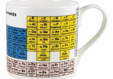 Periodic Table MugChemistry and a cuppa, what a great combination! This bone china mug is white with the periodic table printed on it. It gives you the opportunity to recharge your batteries on your next break with a lovely mug of tea or coffee, but 