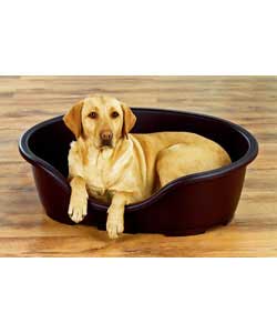 Unbranded Perla Dog Bed - Chocolate Brown