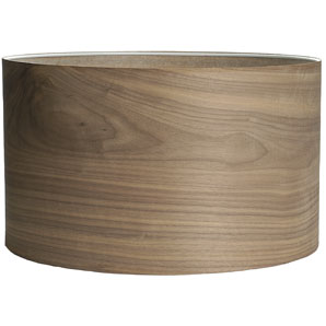 Perry Walnut Veneer Lampshade- 36cm