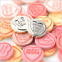 Unbranded Personalised Love Heart (Silver Plated)