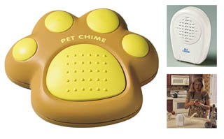 portable wireless electronic doorbell for your dog!