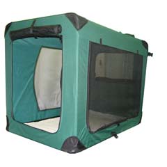 Unbranded Pet Planet Folding Crate XXL Green