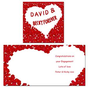 Unbranded Petal Heart Card