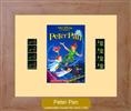 Unbranded Peter Pan - Double Film Cell: 245mm x 305mm (approx) - beech effect frame with ivory mount