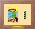 Unbranded Peter Pan - Single Film Cell: 245mm x 305mm (approx) - beech effect frame with ivory mount