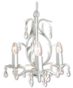 Pewter/Crystal 3 Light