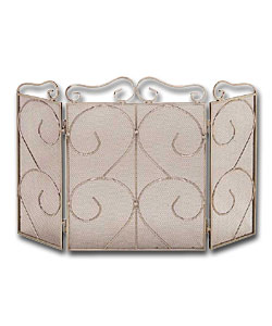 Pewter Finish Firescreen