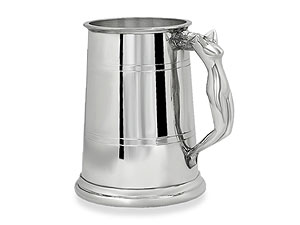 Unbranded Pewter Nymph Handle One Pint Tankard 013623