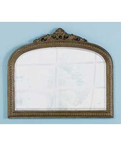 Unbranded Pewter Over Mantle Mirror