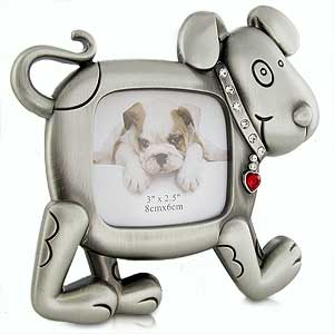 Unbranded Pewter Pooch Dog Photo Frame