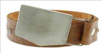 Unbranded Pewter Shield - Wild West Brown Belt by Jon Wye