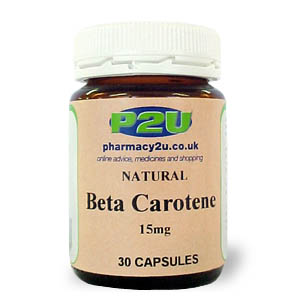 Pharmacy2U Beta Carotene 15mg Capsules cl - Size: 30 cl