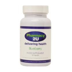 Unbranded Pharmacy2U Blueberry Extract 500mg Capsules