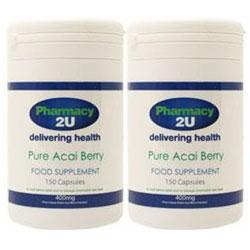Unbranded Pharmacy2U Pure Acai Berry 400mg Twin Pack