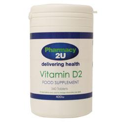 Unbranded Pharmacy2U Vitamin D2 400iu
