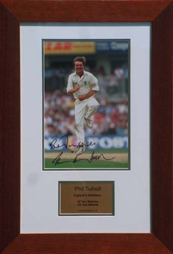 Unbranded Phil Tufnell signed and framed photo