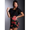 Unbranded Phoebe Dress - Black Random Rose