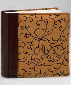 Unbranded Photo Album Book Bound Brown Elegance